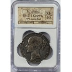 ENGLAND - 1 Krone 1847 - SANGS XF40