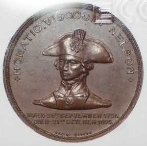 ANGLIA - Medal Lord Nelson 1798 - GCN AU58
