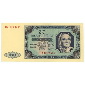 20 Zloty 1948 - Serie HW