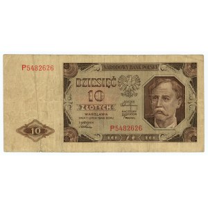 10 złotych 1948 - seria P
