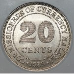 MALAYS - 20 Cents 1939 - GCN MS65