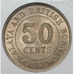 MALAJE - 50 centów 1958 - GCN MS65