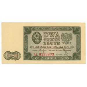 2 zloty 1948 - AŁ series