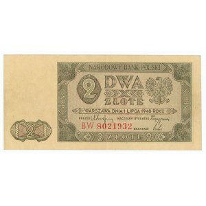 2 złote 1948 - seria BW