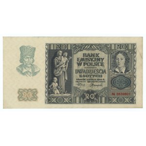 20 złotych 1940 - seria N