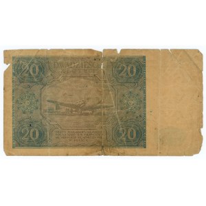 20 Zloty 1946 - Serie D - blau