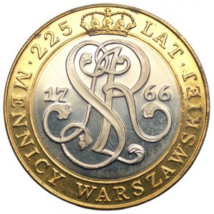20.000 złotych 1991 - 225 Lat Mennicy Państwowej