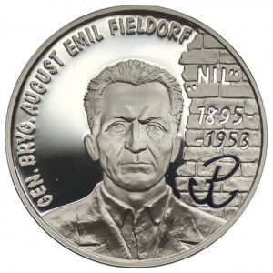 10 złotych 1998 - Gen. August Emil Fieldorf - Nil + folder emisyjny