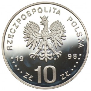10 zloty 1998 - Gen. August Emil Fieldorf - Nil + issue folder