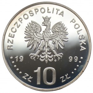 10 złotych 1999 Władysław IV Waza - popiersie