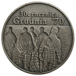 10 złotych 2000 30. Rocznica Grudnia '70 + folder emisyjny