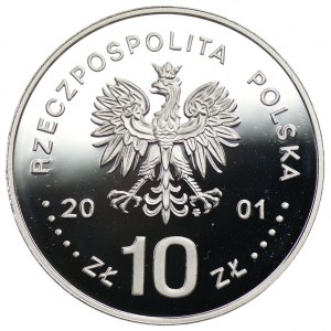 10 zloty 2001 - Jan Sobieski + issue folder