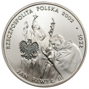 10 złotych 2002 - Jan Paweł II - PONTIFEX MAXIMUS