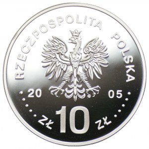 10 złotych 2005 - Stanisław August Poniatowski - półpostać + folder emisyjny