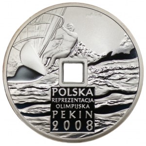 10 Zloty 2008 - PEKIN 2008 mit Loch + Ausgabeordner