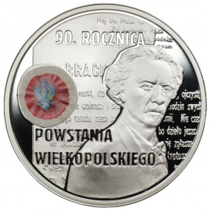 10 zloty 2008 - 90th Anniversary of the Wielkopolska Uprising + issue folder