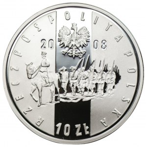 10 Zloty 2008 - 90. Jahrestag des Aufstandes in Großpolen + Heftmappe