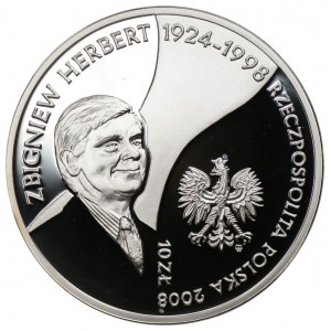 10 Zloty 2008 - Zbigniew Herbert + Ausgabemappe