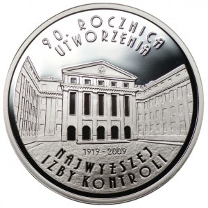 10 Zloty 2009 - 90. Jahrestag der Gründung der NIK + Emissionsmappe