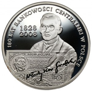 10 złotych 2009 - 180 Lat Bankowości Centralnej w Polsce + folder emisyjny