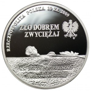 10 Zloty 2009 - 25. Jahrestag des Todes von Pater J. Popieluszko