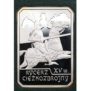 10 złotych 2007 - Rycerz Ciężkozbrojny - XV wiek + folder emisyjny