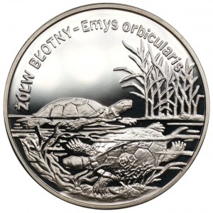 20 złotych 2002 - Żółw Błotny