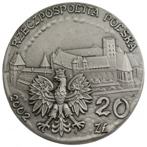 20 złotych 2002 - Zamek w Malborku + folder emisyjny