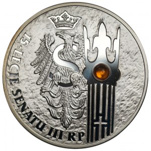 20 Zloty 2004 - 15. Jahrestag des Senats der Dritten Republik Polen + Emissionsmappe