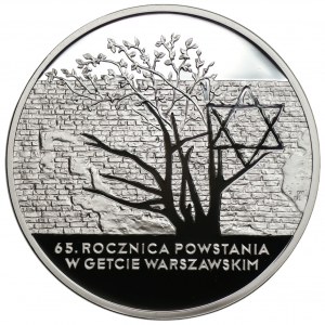 20 złotych 2008 - 65. Rocznica Powstania w Getcie Warszawskim + folder emisyjny