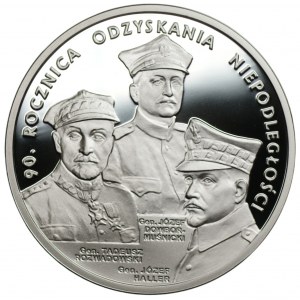 20 złotych 2008 - 90. Rocznica Odzyskania Niepodległości