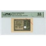 1 złoty 1941 - bez serii - SKASOWANY - PMG 55