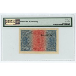 1 polnische Marke 1916 - Allgemeine Serie B - PMG 58 EPQ