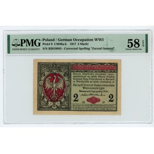2 marki polskie 1916 - Generał seria B - PMG 58 EPQ