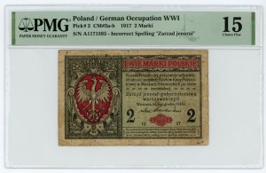 2 marki polskie 1916 - jenerał seria A - PMG 15