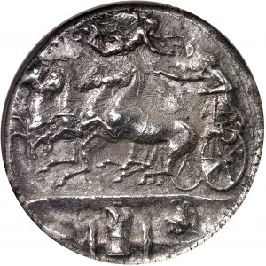 Sicile, Syracuse, Denys l’Ancien (406-367 av. J.-C.). Décadrachme ND (c.404 av. J.-C.), Syracuse.