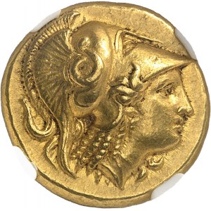 Macédoine (royaume de), Alexandre III le Grand (336-323 av. J.-C.). Distatère d’Or ND (330-320), Amphipolis.