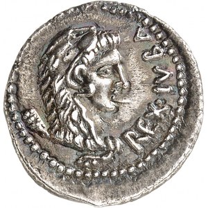 Maurétanie, Juba II (25 av. J.-C.- 23 ap. J.-C.). Denier 16, Césarée.