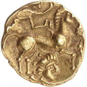 Vénètes. Statère au sanglier en cimier et à la tête coupée ND (IIe siècle avant J.-C.).