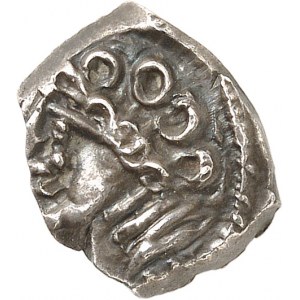 Rutènes. Drachme à la petite tête bouclée et au sanglier ND (121-52 av. J.-C.).