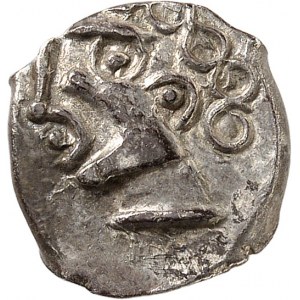 Trésor du Causé. Drachme à la tête bouclée ND (IIe - Ier siècle avant J.-C.).