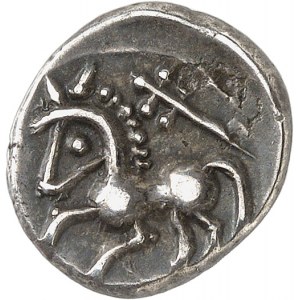 Allobroges. Drachme au profil stylisé, groupe B ND (100-75 av. J.-C.).