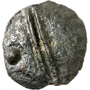 Séquanes. Potin au taureau chargeant, type A.9.2 ND (Ier siècle avant J.-C.).