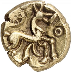 Nerviens. Statère à l’epsilon, variété 2 ND (IIe - Ier siècle avant J.-C.).