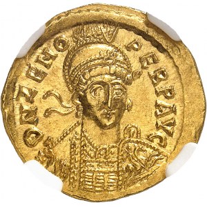 Zenon (476-491). Solidus 476-491, Constantinople, 3e officine.