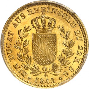Bade, Léopold Ier (1830-1852). Ducat 1843.