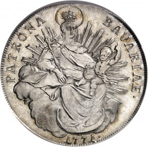 Bavière, Maximilien III Joseph (1745-1777). Thaler 1771, Munich.