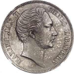 Bavière, Maximilien II (1848-1864). Double thaler historique, Roland de Lassus (Orlando di Lasso) 1849, Munich.