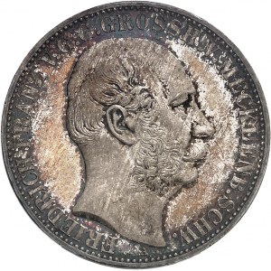 Mecklenbourg-Schwerin, Frédéric François II (1842-1883). Thaler commémoratif, 25e anniversaire du règne 1867, A, Berlin.