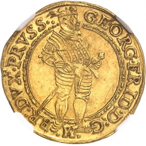Prusse (duché de), Georges-Frédéric Ier de Brandebourg-Ansbach, régent (1577-1603). Ducat 1591, Königsberg.
